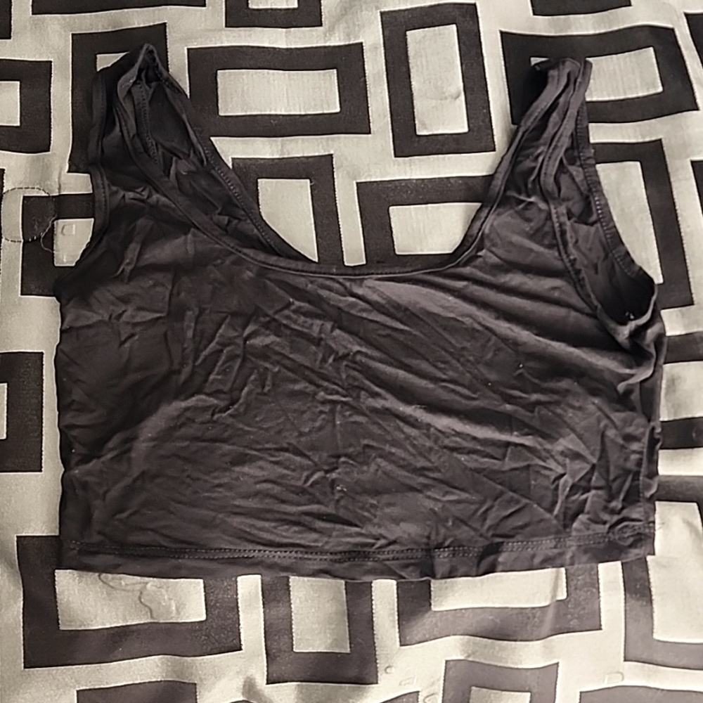 Black crop top